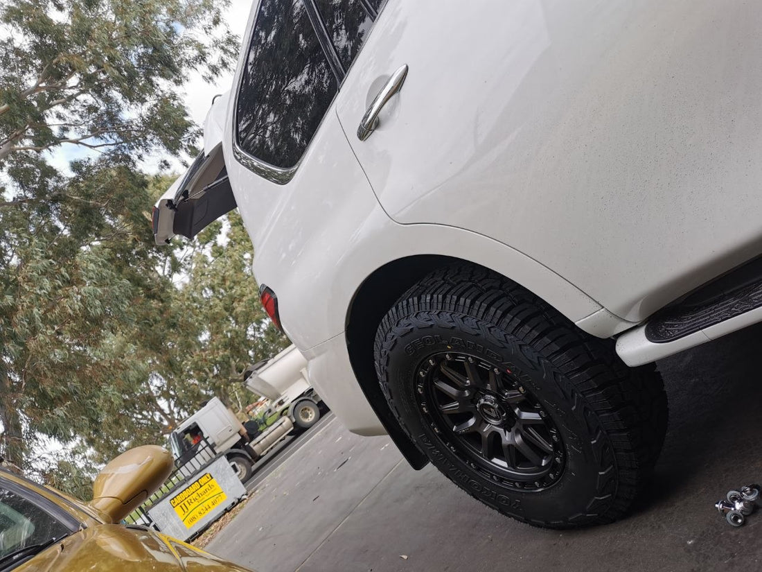 Nissan Patrol Y62 Four-Wheel Alignment After 285/65R18 Tyres