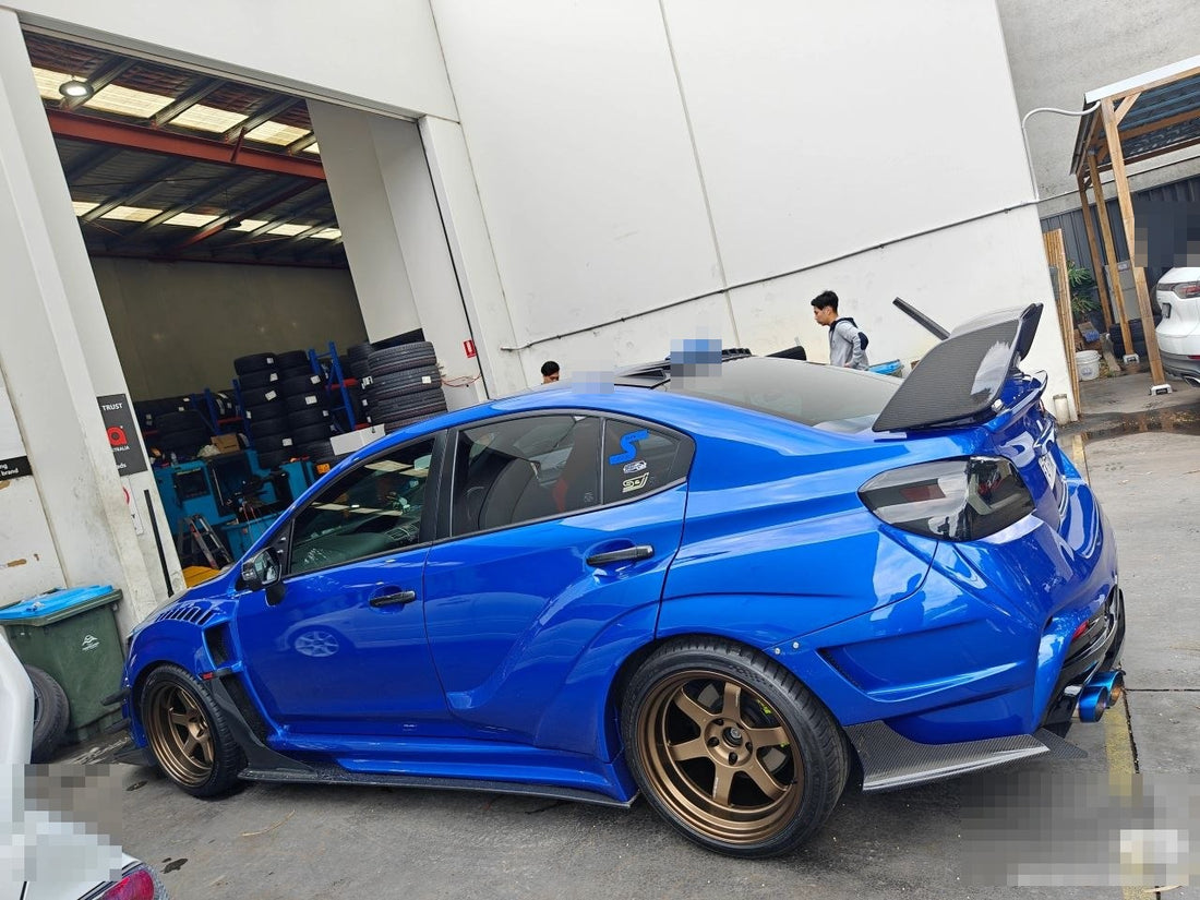 Subaru WRX STI VA Four-Wheel Alignment After TE37V Wheels