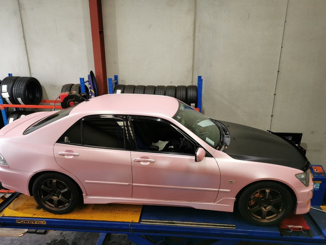 Lexus IS200 TE37SAGA Fitment and Guard Clearance Adelaide