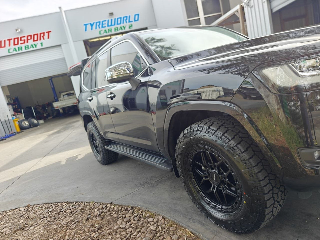 Toyota LandCruiser 300 Series LC300 ROH AXE and Falken AT4W Fitment in Adelaide