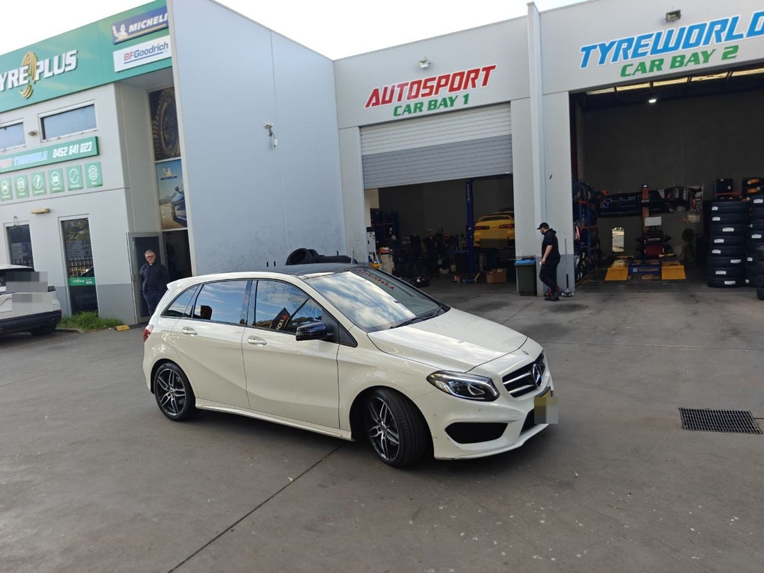 Mercedes B250 tyre replacement 225/40R18 Continental UC7 Adelaide