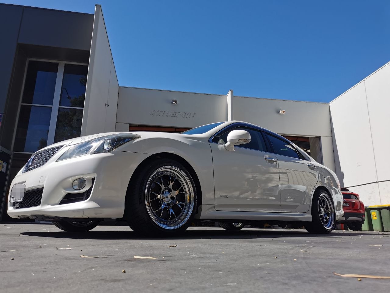 Toyota Crown Four-Wheel Alignment After SSR HP5 and PS4 Fitment