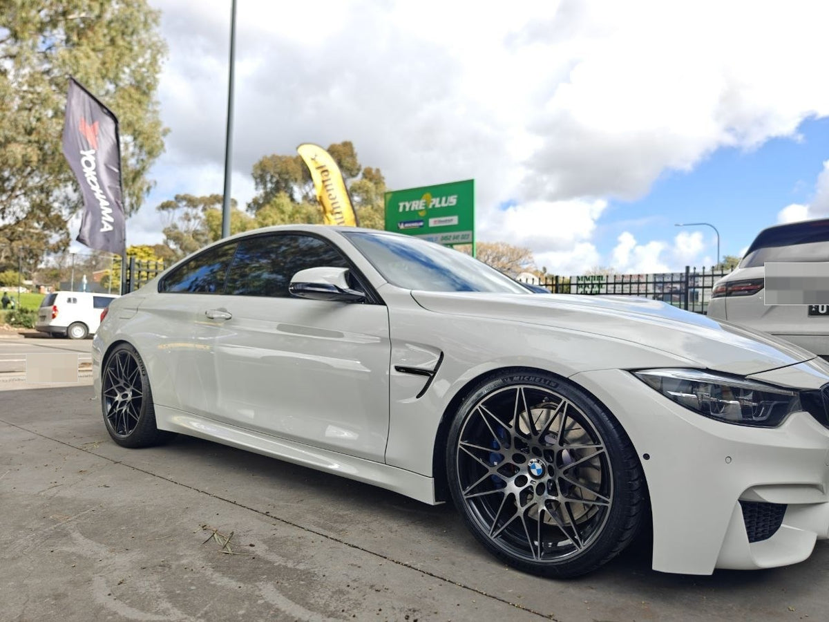 Better Grip for a BMW M4: Michelin PS4S and Four-Wheel Alignment