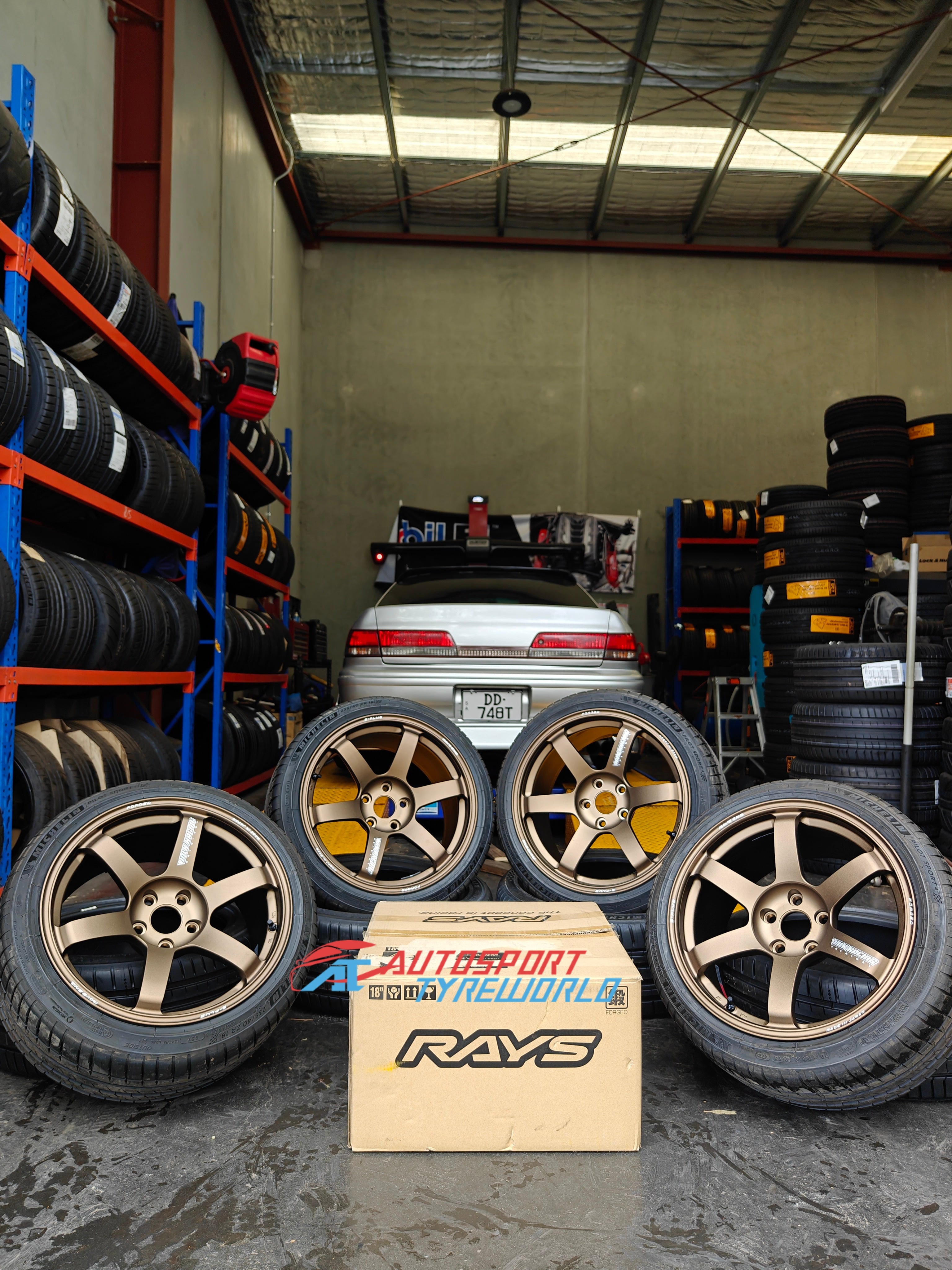Toyota Chaser with TE37 SAGA Blast Bronze & Michelin PS5 | Autosport Tyreworld