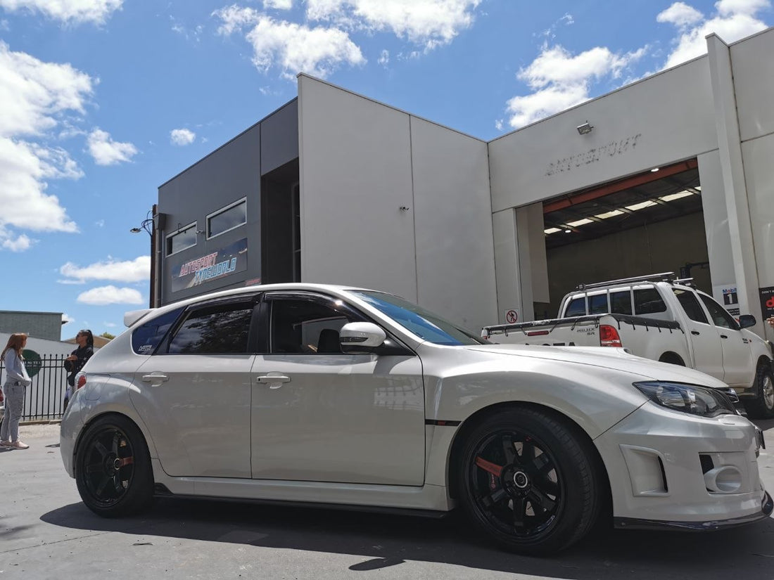 Subaru WRX STI Shopfront TE37SL Michelin PS5 Complete Fitment Adelaide