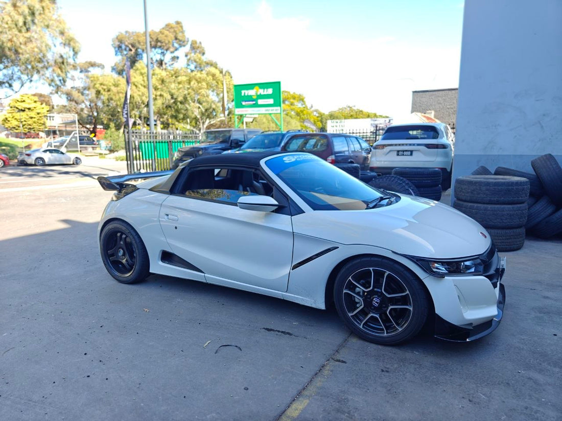Honda S660 Staggered Tyres and Four-Wheel Alignment Adelaide