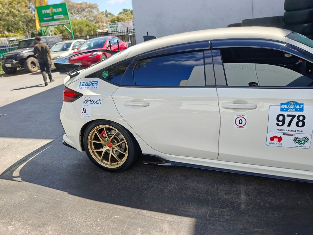 Adelaide Rally Honda FL5 on BBS RI-A Gold Wheels