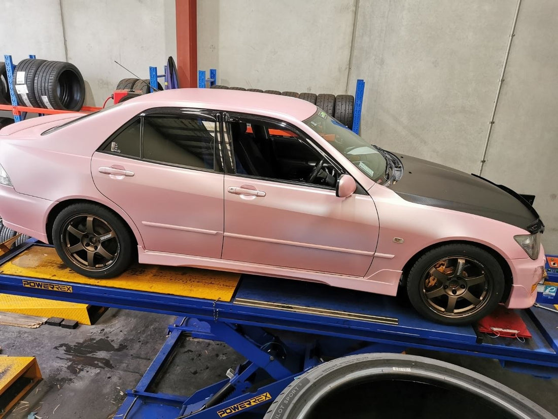Pink Lexus IS200 XE10 Wheel Tyre Suspension Package Adelaide