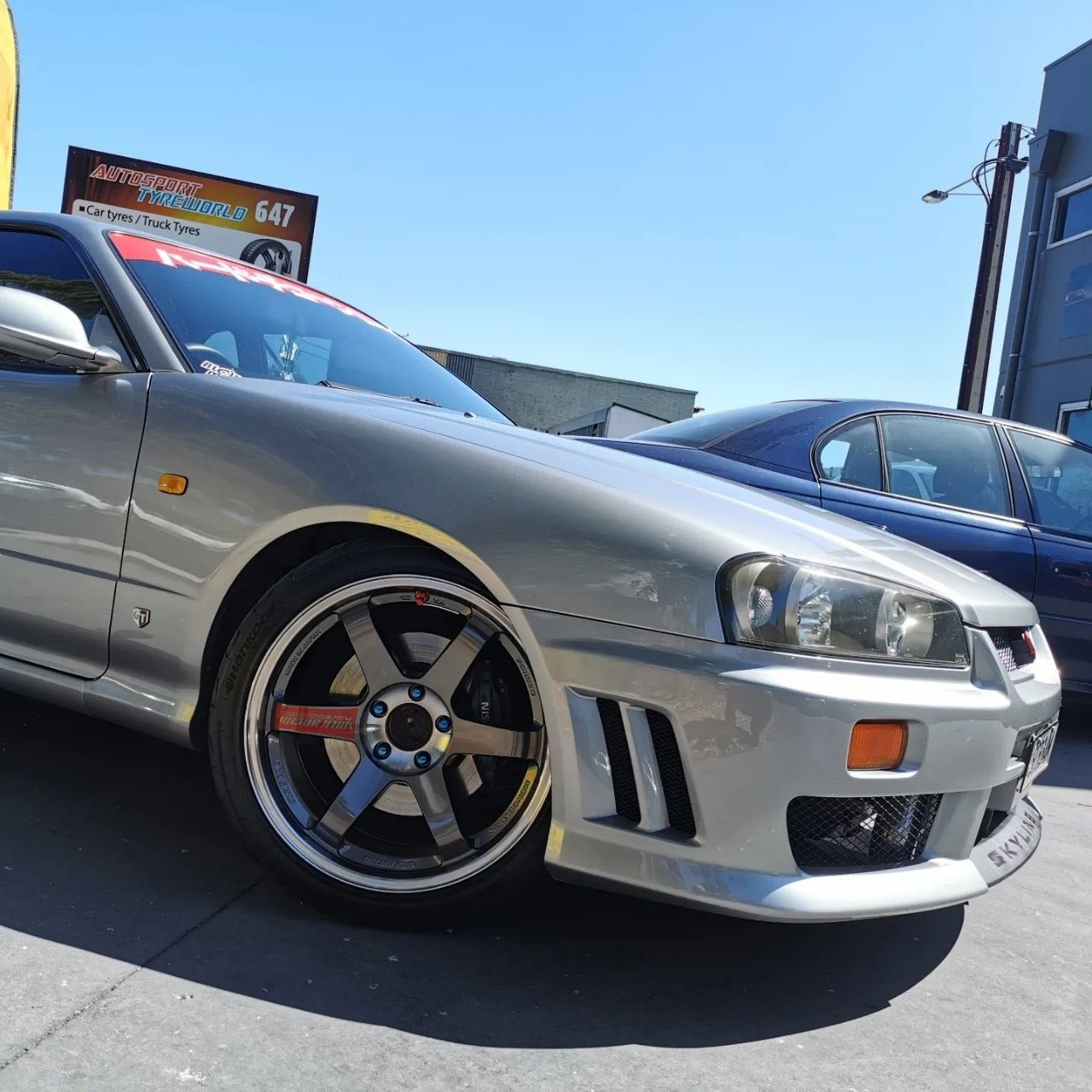R34 GT-R 18x9.5 +22 5x114.3 Wheel Fitment Adelaide
