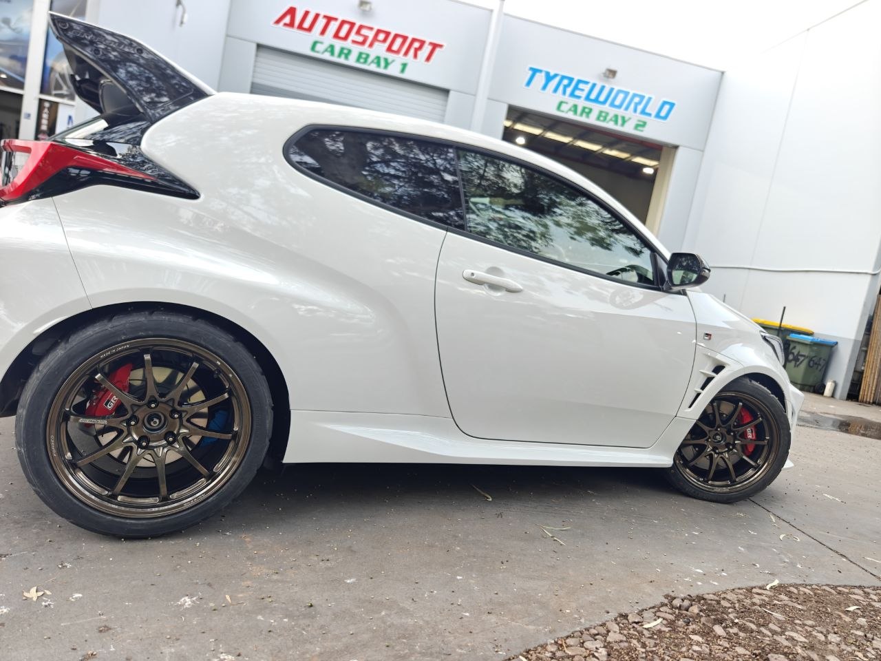 Toyota GR Yaris Rays CE28N+ and Rydanz R31 Fitment Adelaide