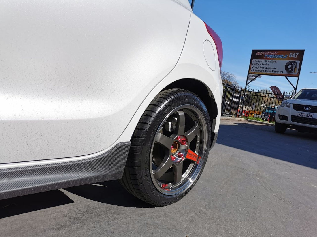 Suzuki Swift Sport Performance Tyres and Rays Wheels Adelaide