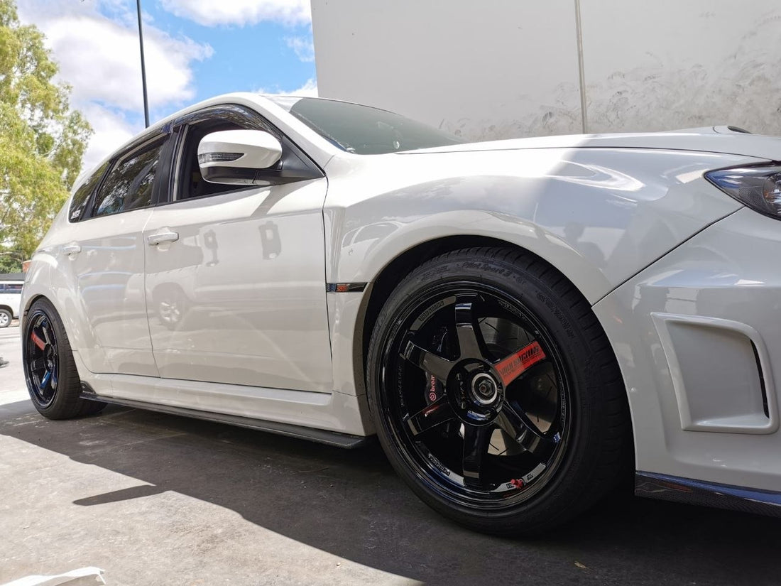 RAYS TE37SL Gloss Black 18x9.5 +38 for Subaru WRX STI Adelaide