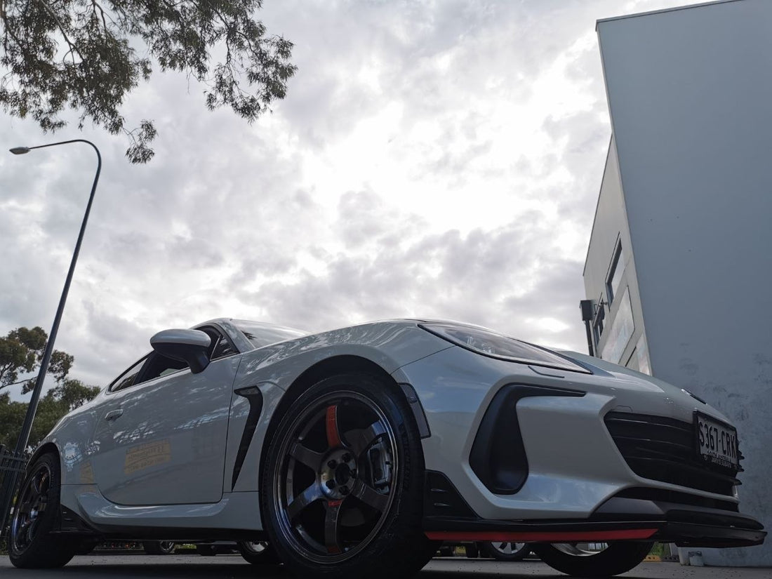 Subaru BRZ Four-Wheel Alignment After TE37SAGA SL and PS4 Fitment
