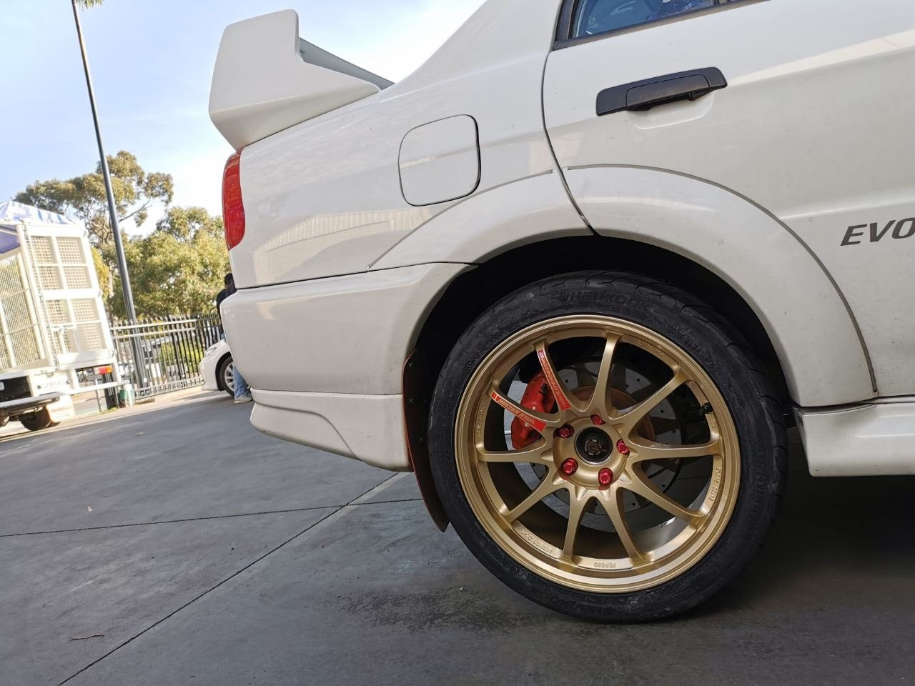 Mitsubishi Lancer Evolution V GSR Rear CE28SL RS4 Fitment