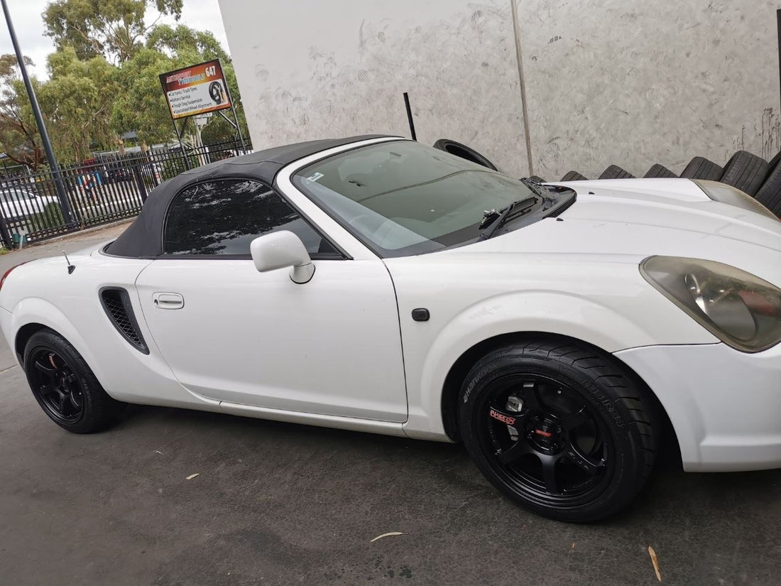 Toyota MR2 Spyder ZZW30 RAYS 57DR RS4 Fitment Adelaide