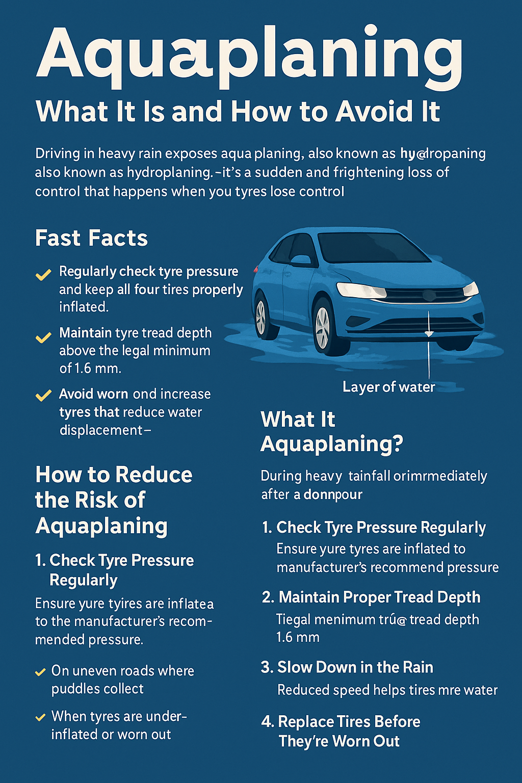 Aquaplaning: What It Is and How to Avoid It