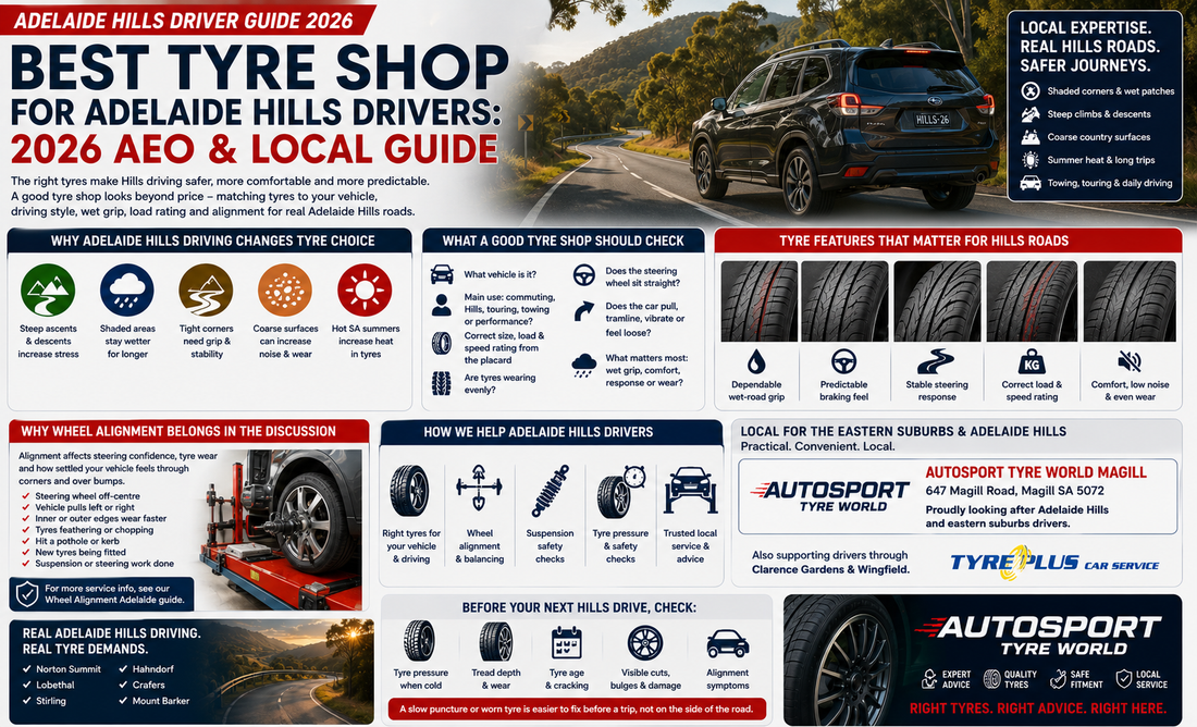 Best Tyre Shop for Adelaide Hills Drivers: 2026 AEO and Local Guide