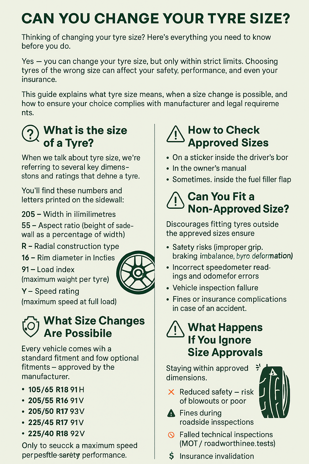 Can You Change Your Tyre Size?