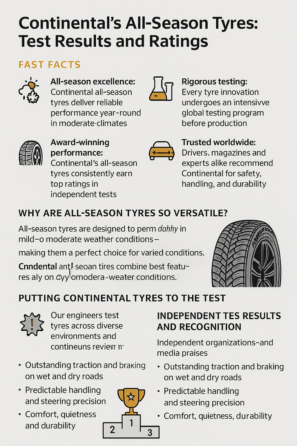 Continental’s All-Season Tyres: Test Results and Ratings