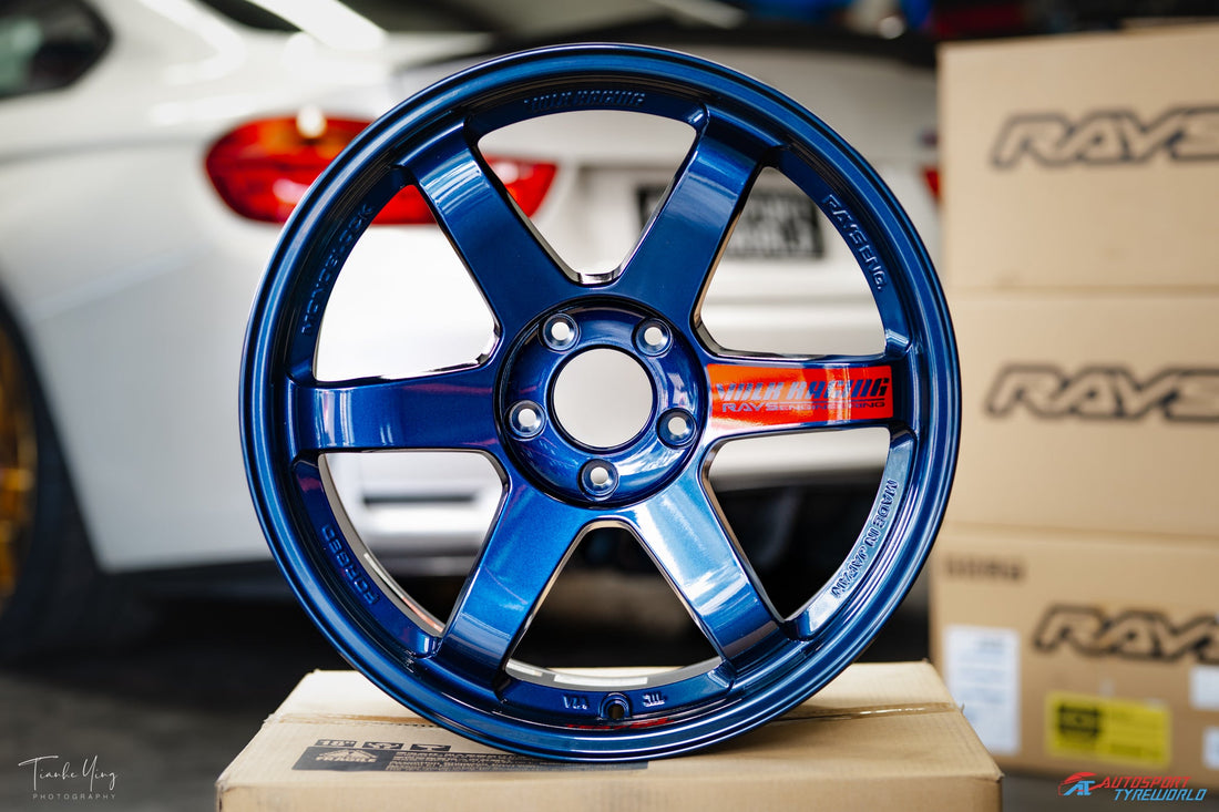 Rays TE37SL 18X9.5, +22, 5X114.3 Mag Blue (Custom) in Adelaide, Product SEO Fitment and Wheel Guide