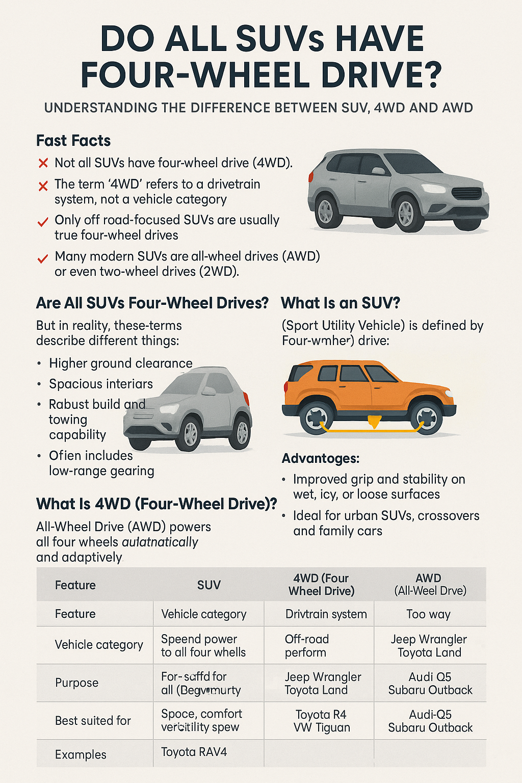 Do All SUVs Have FourDo All SUVs Have Four-Wheel Drive?-Wheel Drive?