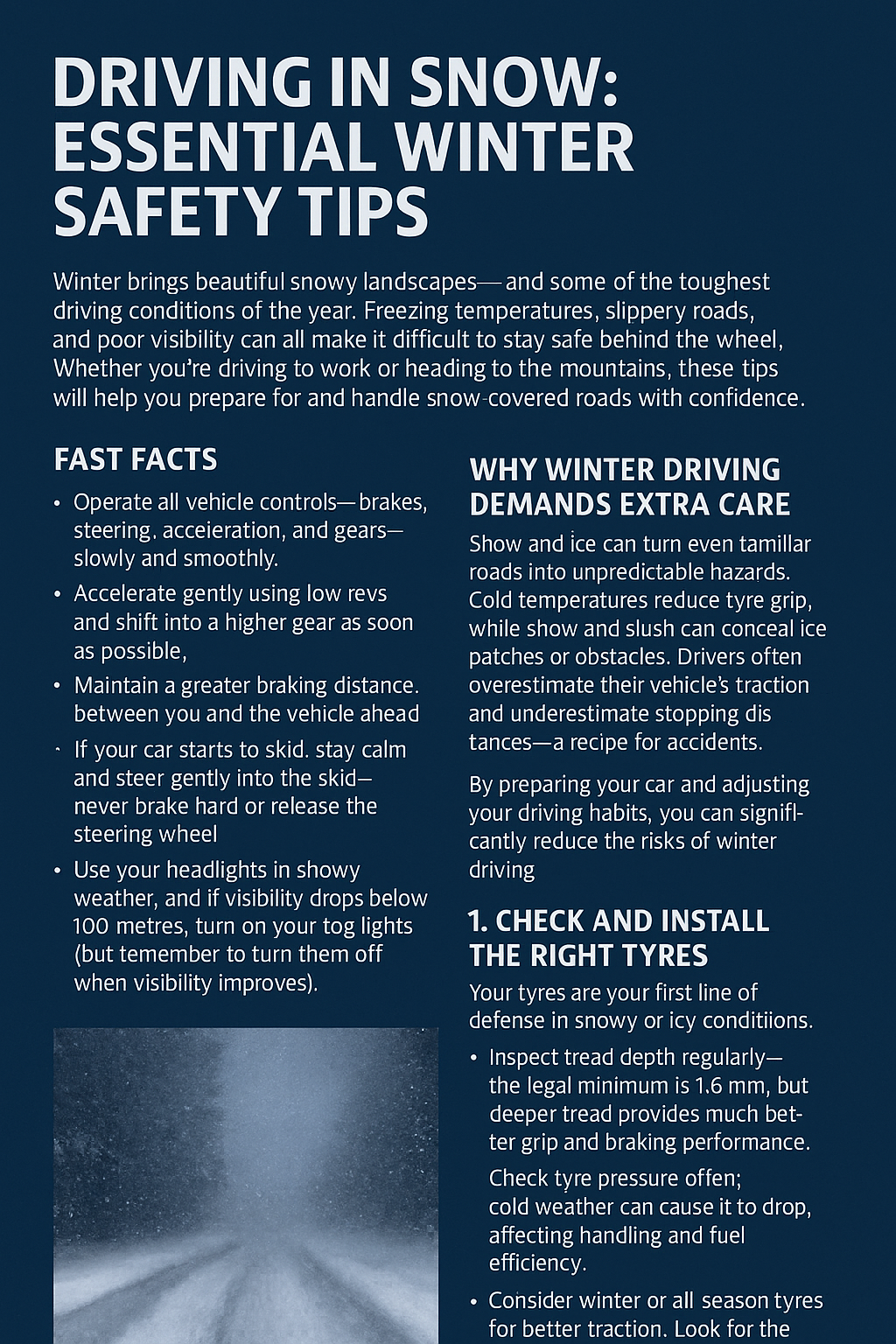 Driving in Snow: Essential Winter Safety Tips