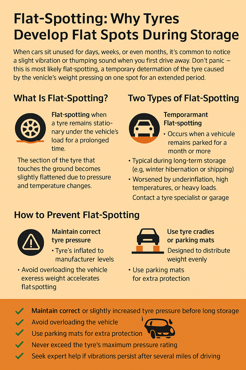 Flat-Spotting: Why Tyres Develop Flat Spots During Storage