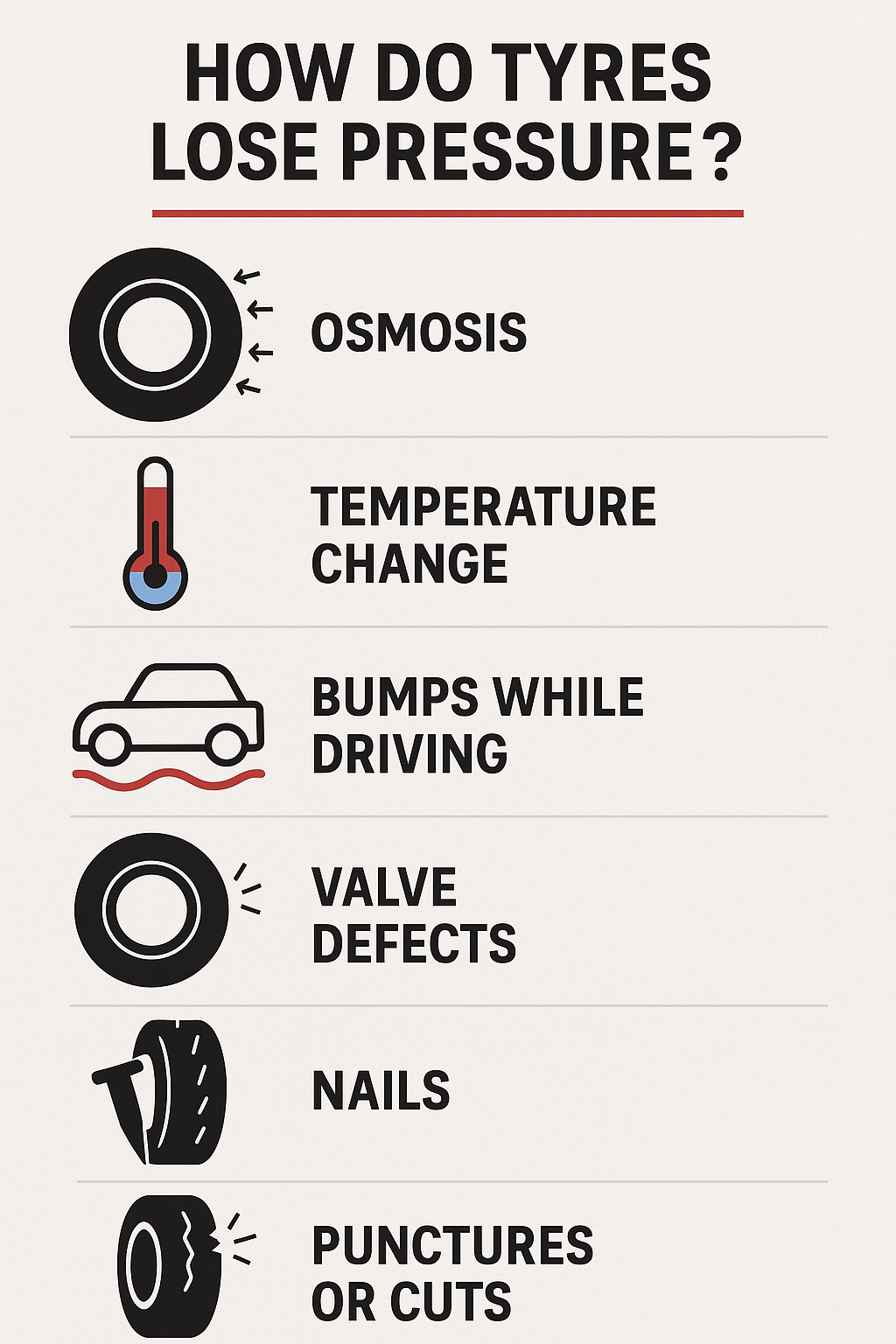 How do Tyres Lose Pressure?