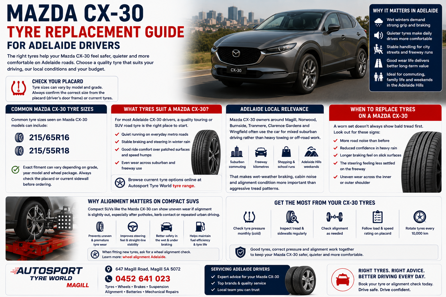 Mazda CX-30 Tyre Replacement Guide for Adelaide Drivers