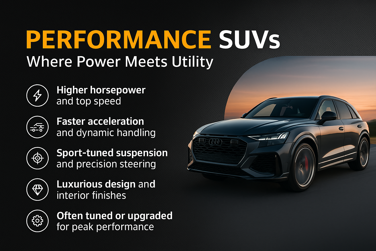 Performance SUVs – Where Power Meets Utility