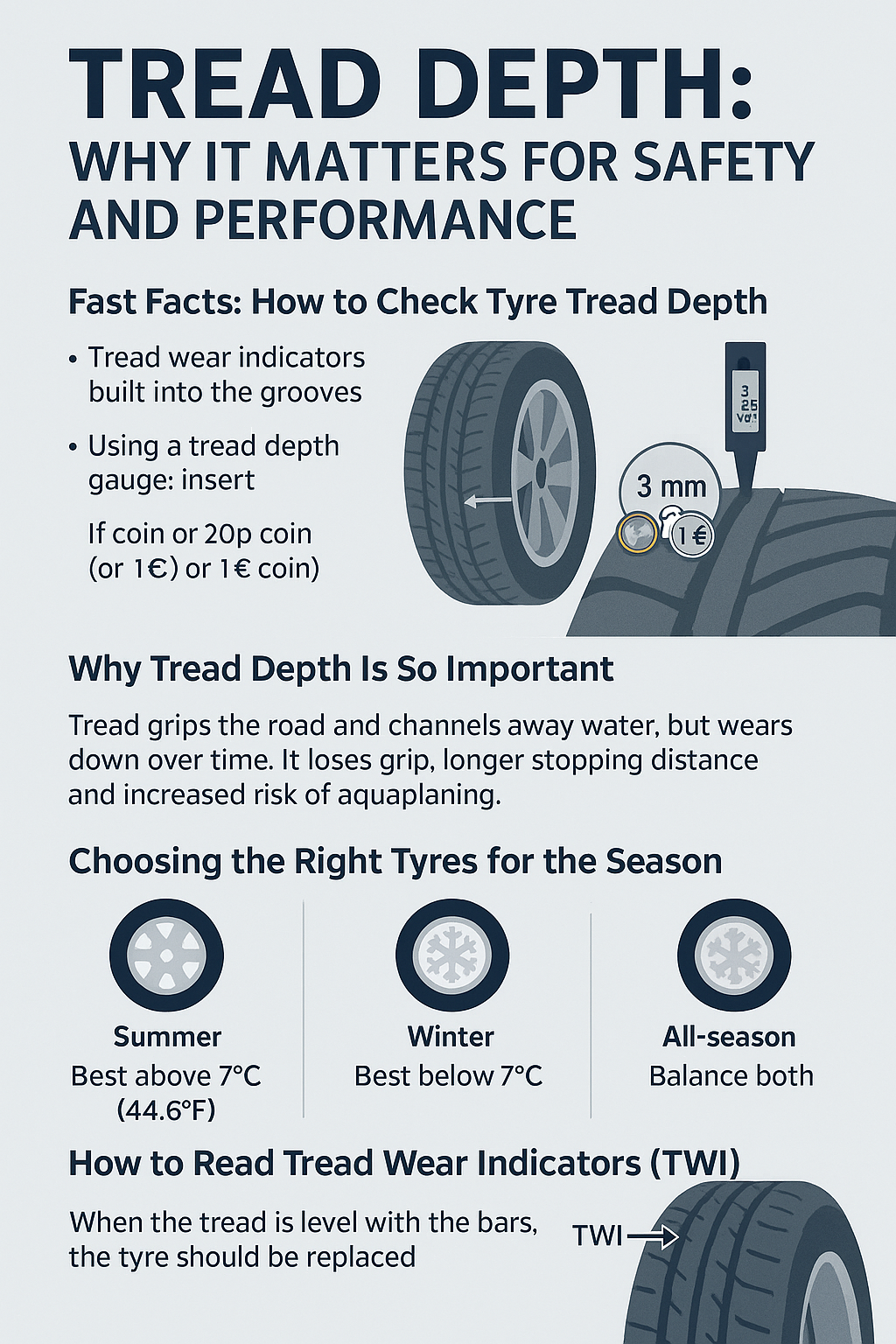 Tread Depth: Why It Matters for Safety and Performance