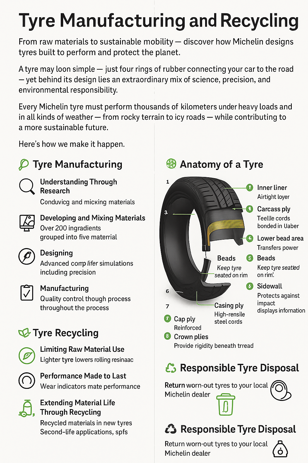 Tyre Manufacturing and Recycling