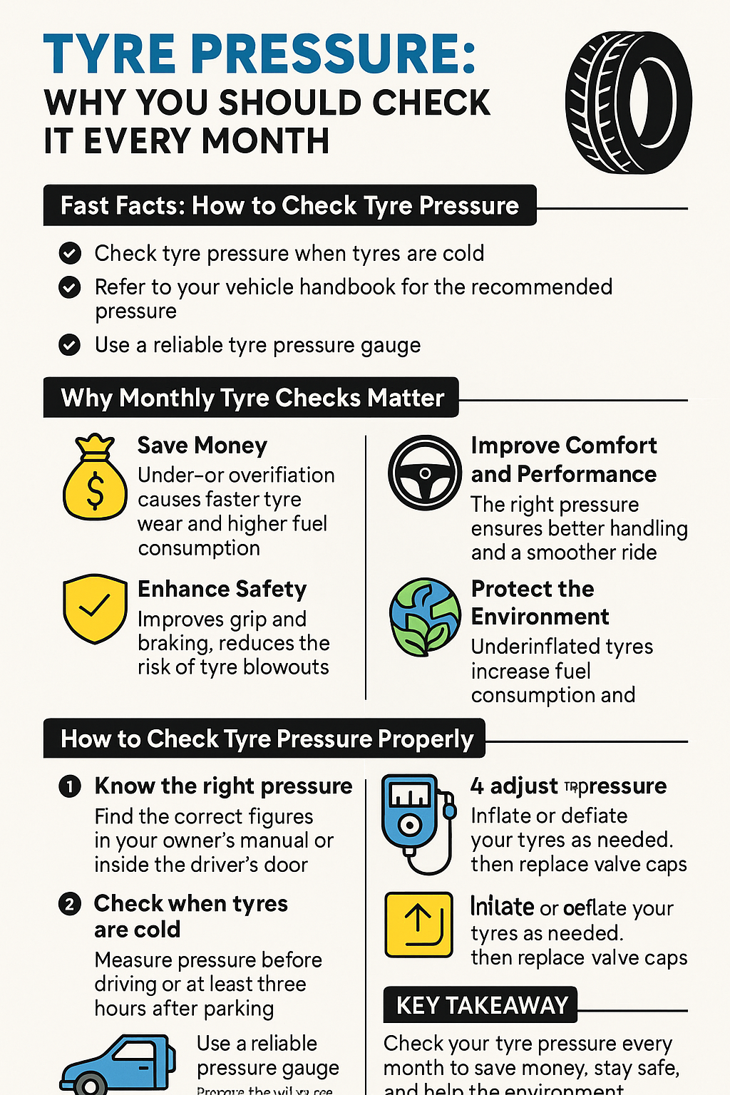 Tyre Pressure: Why You Should Check It Every Month