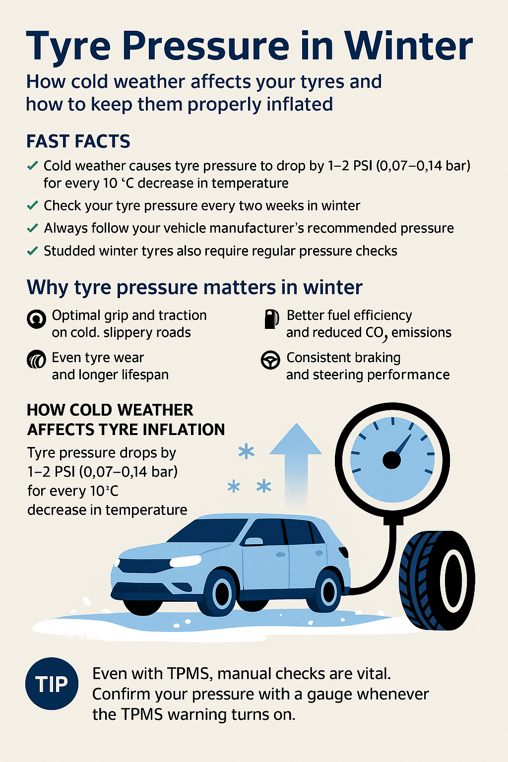 Tyre Pressure in Winter