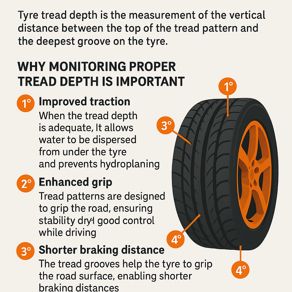 What is the tyre tread depth?