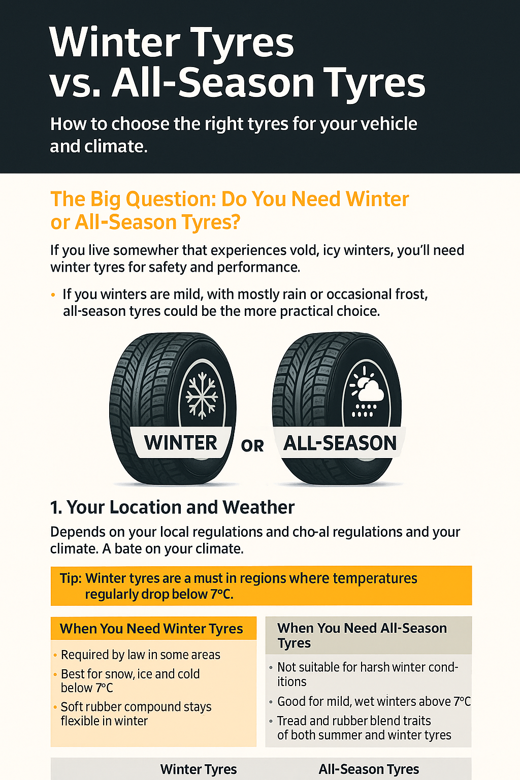 Winter Tyres vs. All-Season Tyres