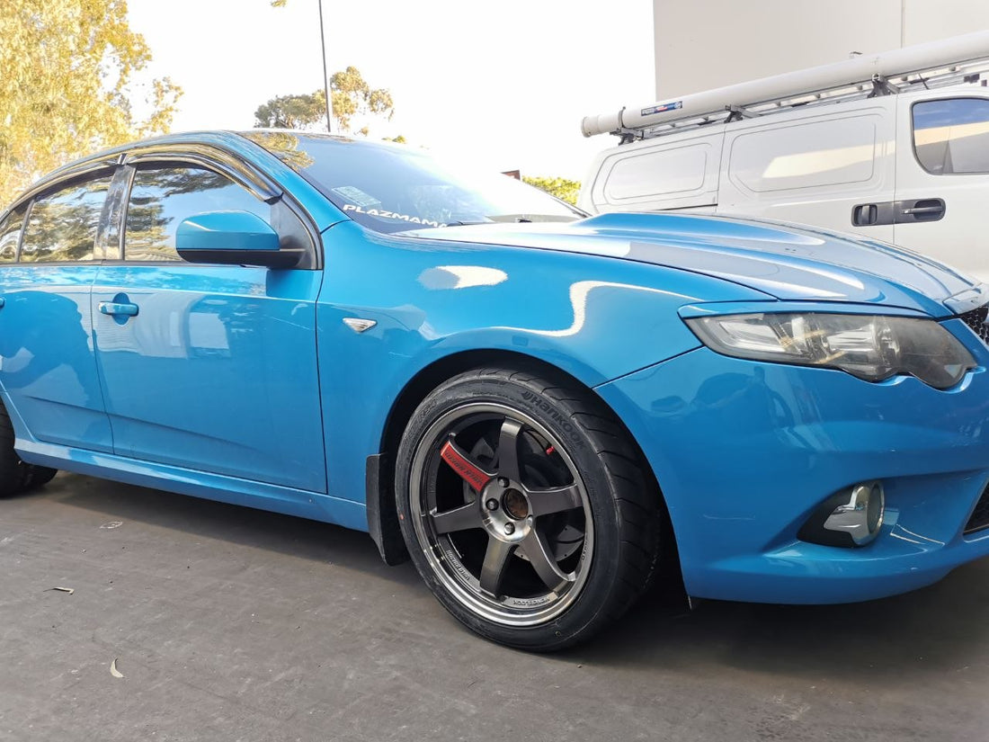Ford Falcon FG XR6-Style Four-Wheel Alignment After TE37SL PG Wheels