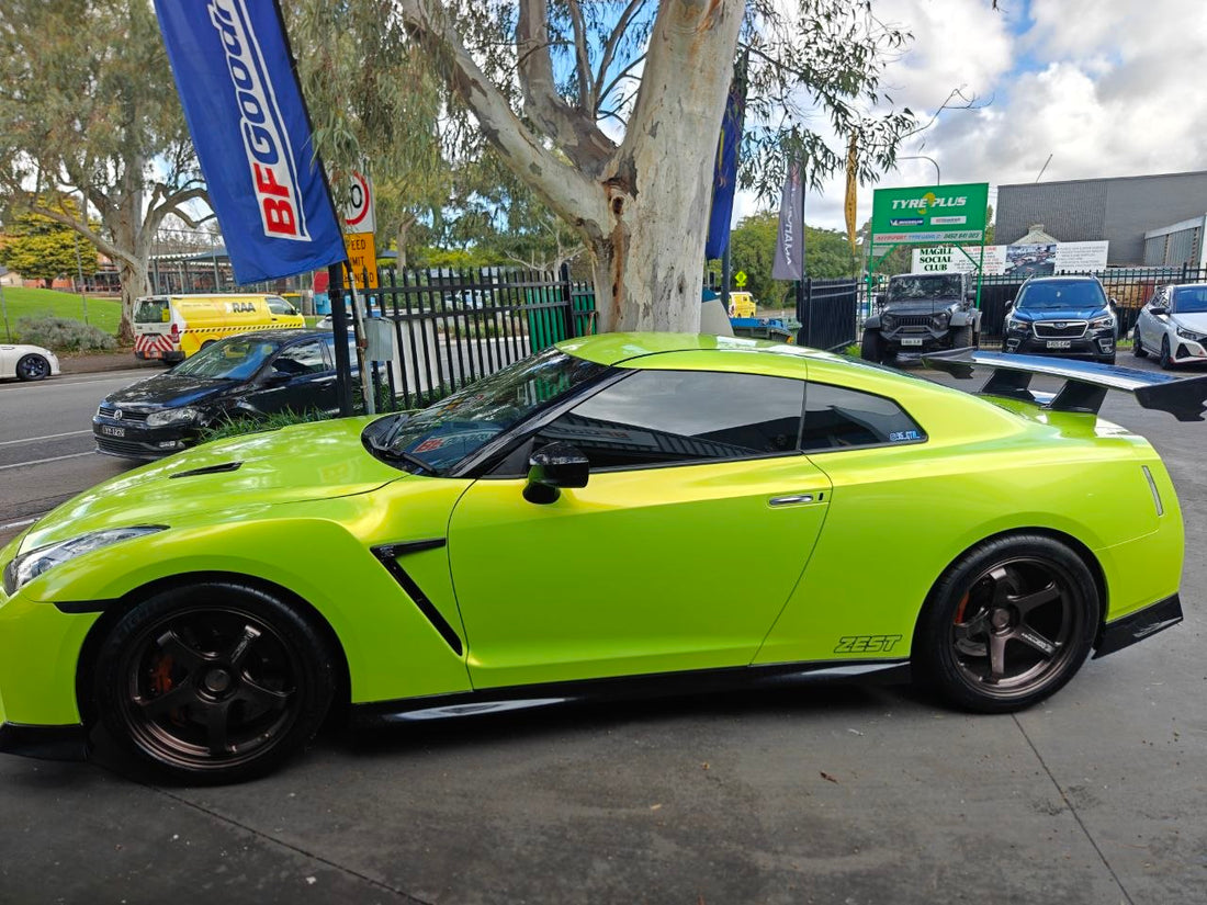 GTR35 Tyre Replacement and Wheel Alignment Check in Adelaide