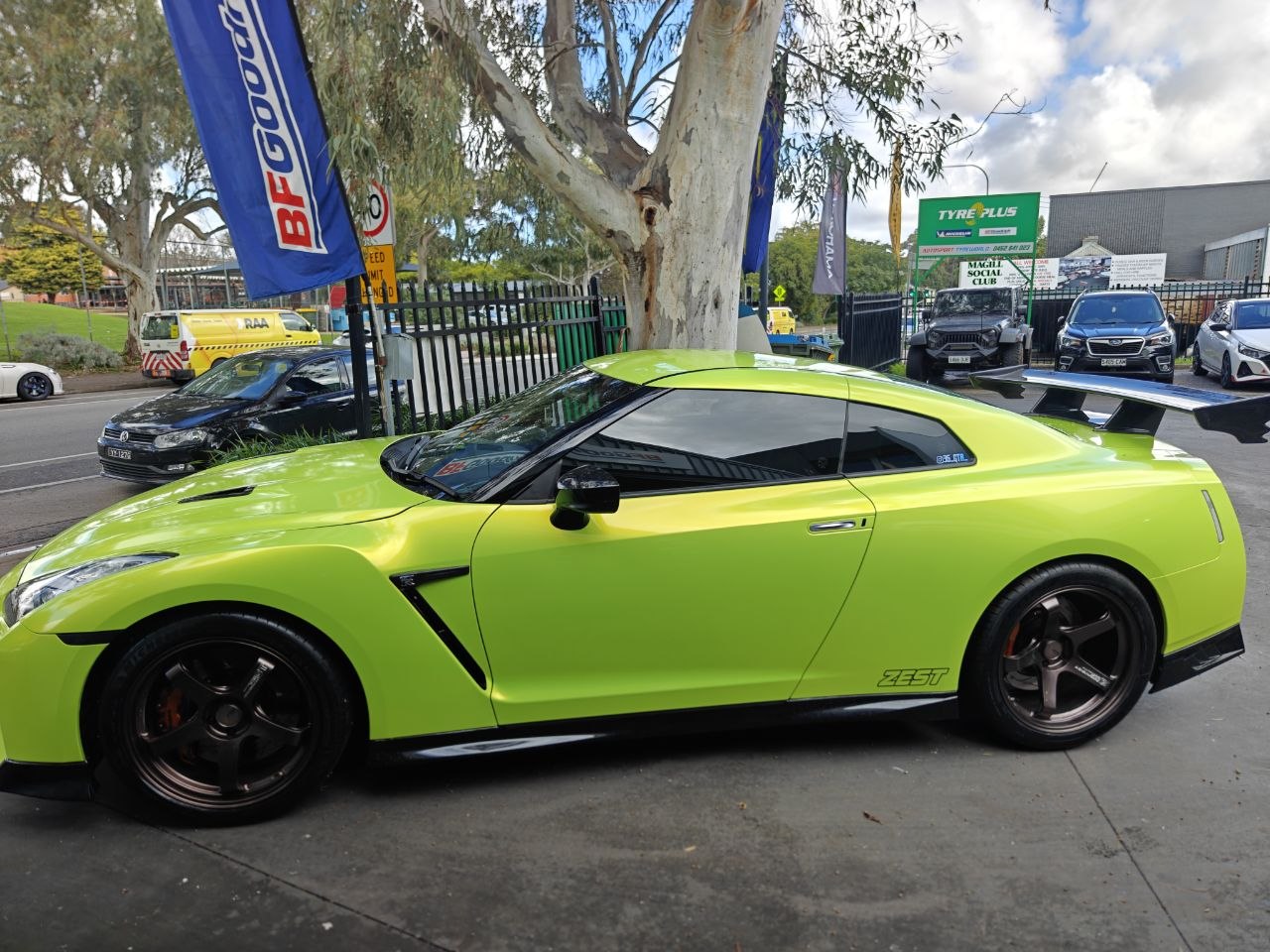 GTR35 Tyre Replacement and Wheel Alignment Check in Adelaide