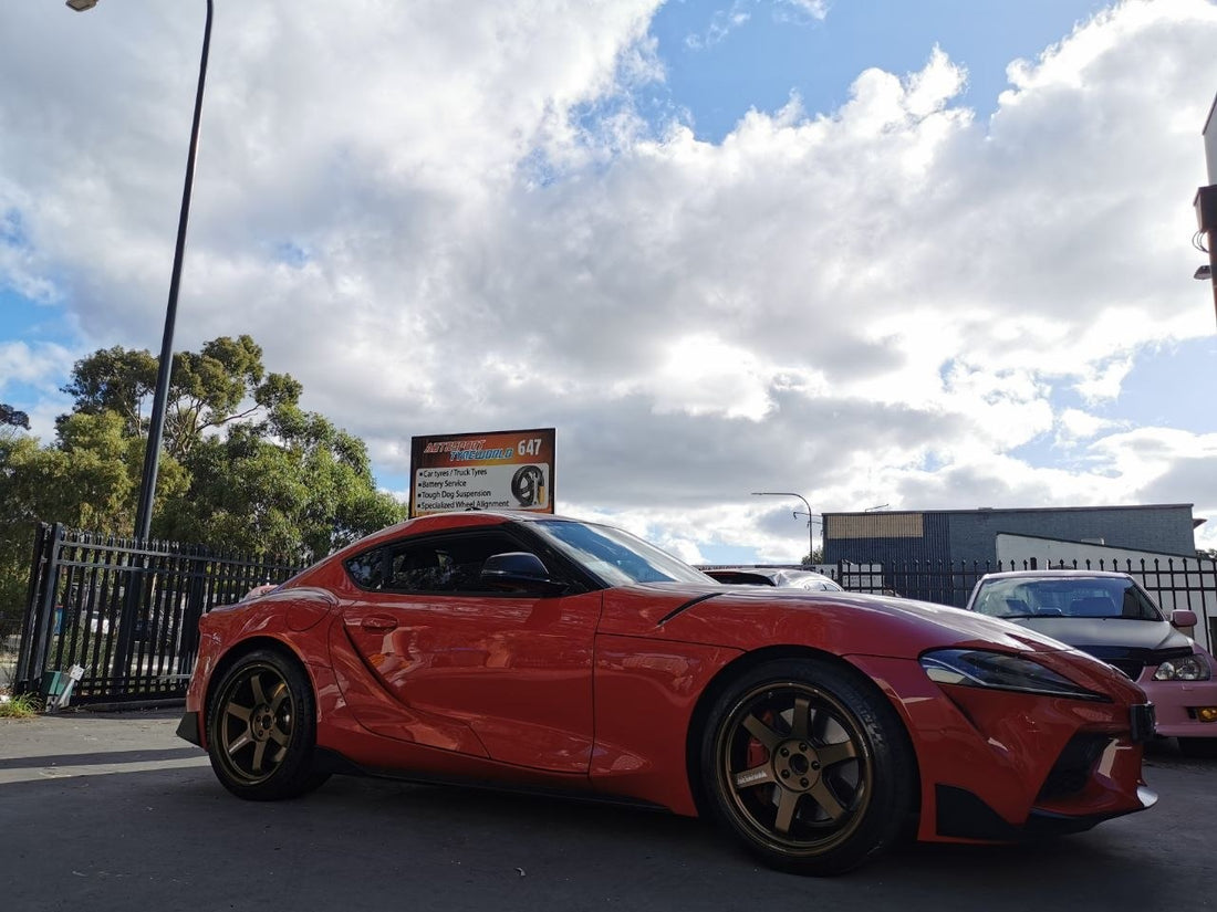 Toyota GR Supra A90 Staggered Michelin PS4S Alignment Adelaide