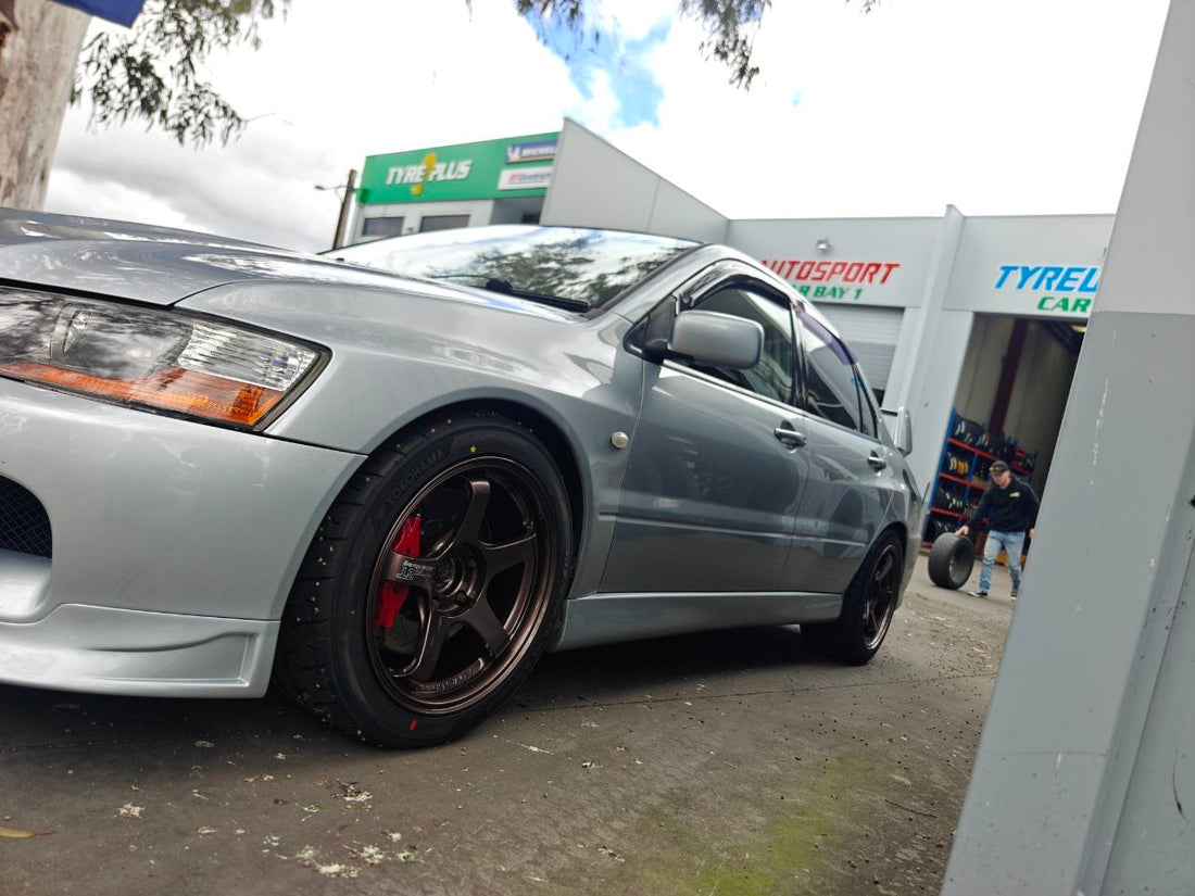 Mitsubishi Lancer Evolution Wheel and Tyre Package at Magill