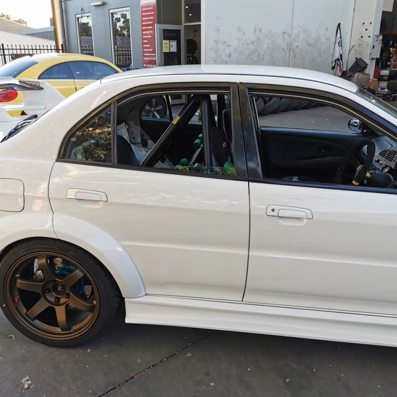 Mitsubishi Lancer Evolution VIII TE37SL and Continental MC7 Fitment Adelaide