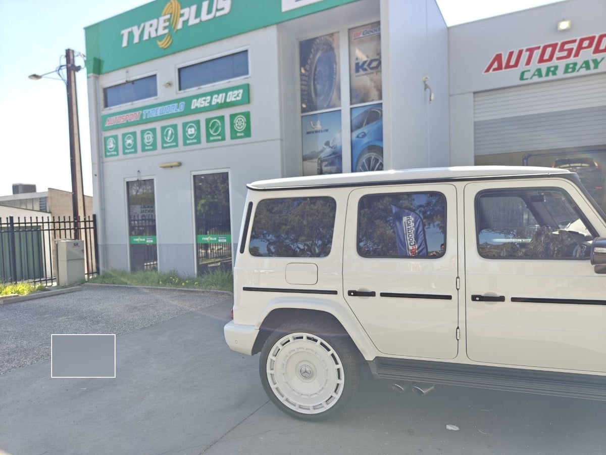 Mercedes G-Class Tyres Adelaide: G63 295/35R24 Workshop Example