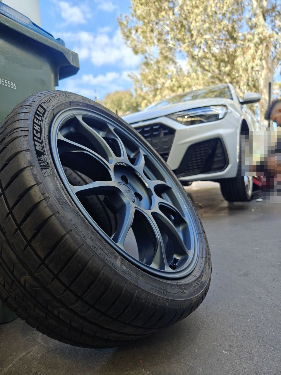 Audi A1 RAYS ZE40 and Michelin PS5 Wheel and Tyre Fitment Adelaide