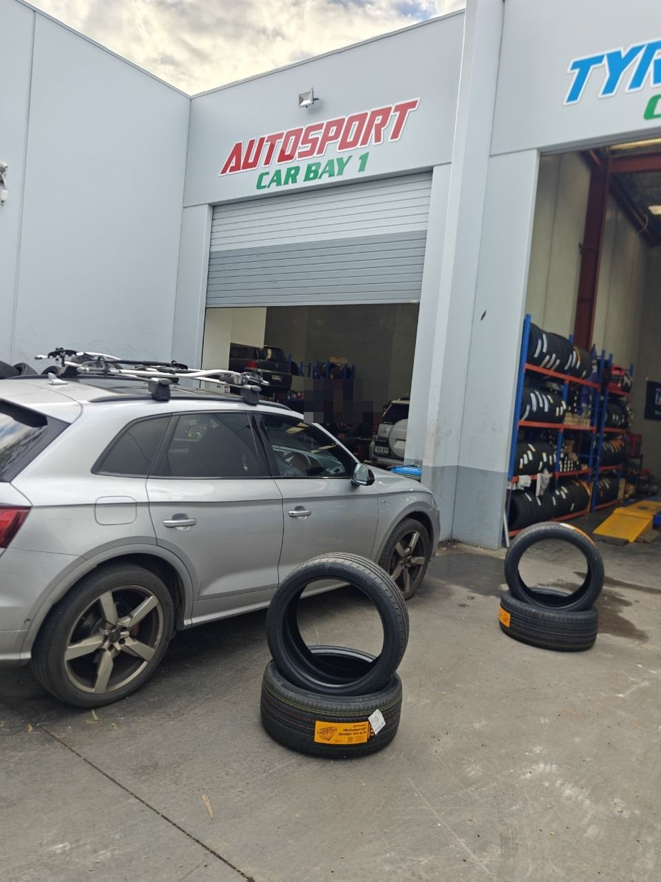 Audi SQ5 fitted with 265/40R21 Continental UltraContact UX7 tyres at Autosport Tyre World Magill