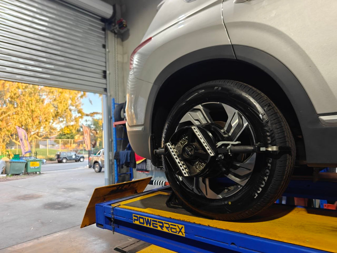 Hyundai Santa Fe Four-Wheel Alignment After Bridgestone Tyres Adelaide