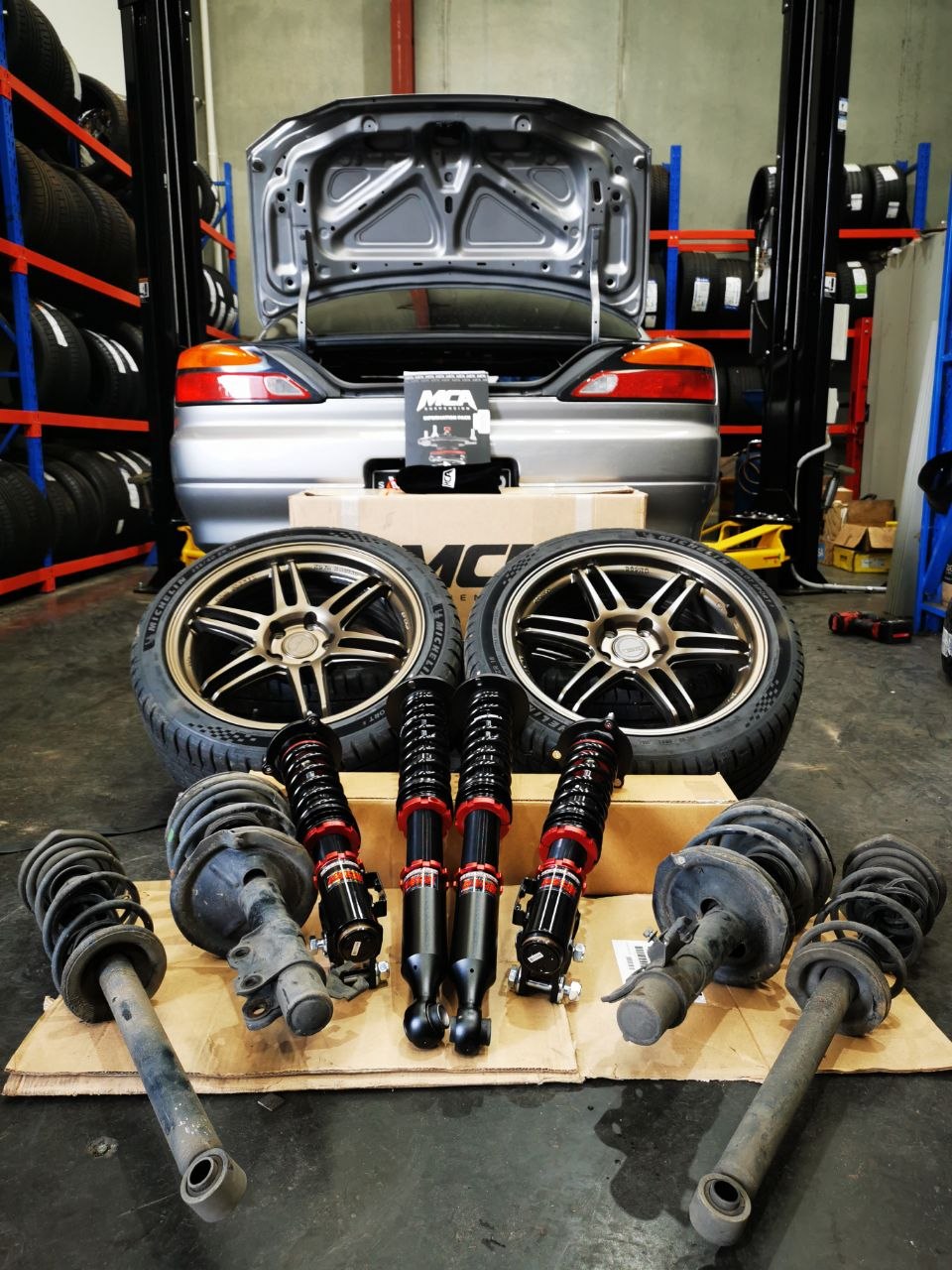Nissan Silvia S15 Four-Wheel Alignment After Coilovers and Michelin PS4 Tyres