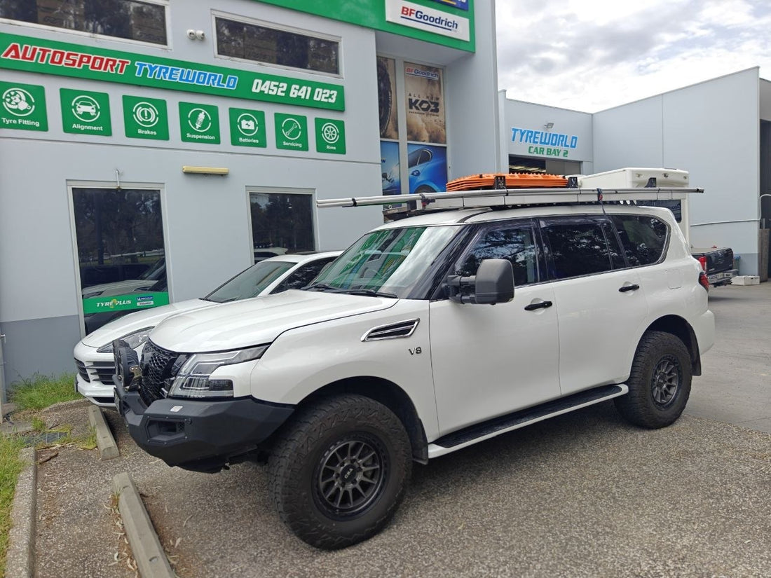CSA Wheels on Nissan Patrol Y62 with Falken RT01 Tyres in Magill