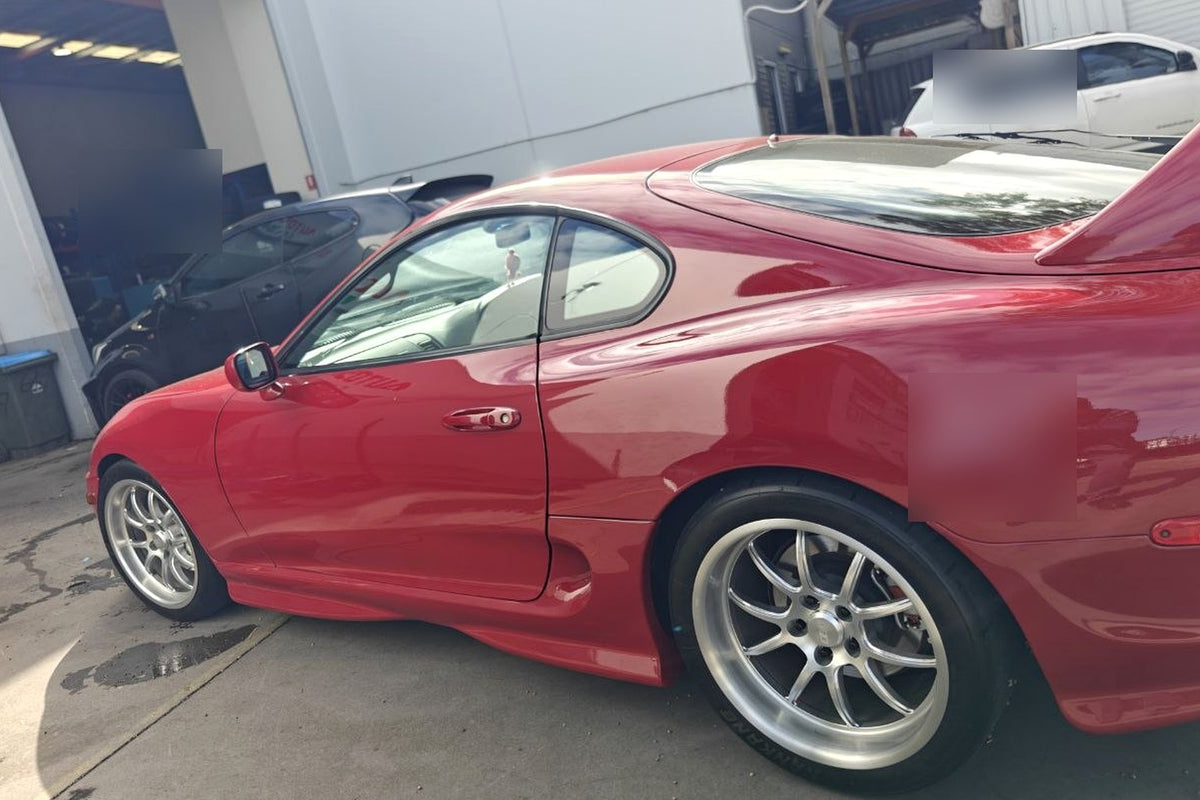 A80 Supra Staggered 265/35R18 and 315/30R18 Nankang CR-S Fitment