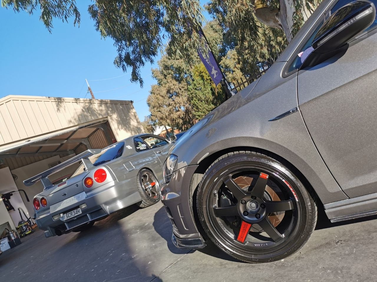 R34 GT-R and TE37SL PG Wheel Fitment Photo Shoot Magill